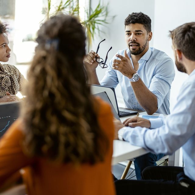 Diverse group of people in a meeting